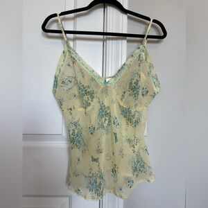 Secret Treasures Floral Camisole - Yellow and Blue